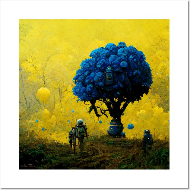 The Blue Tree Wall Art by benheineart